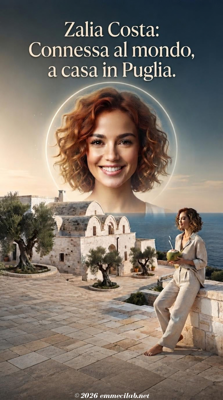 Zalia Costa - Connessa al mondo, a casa in Puglia